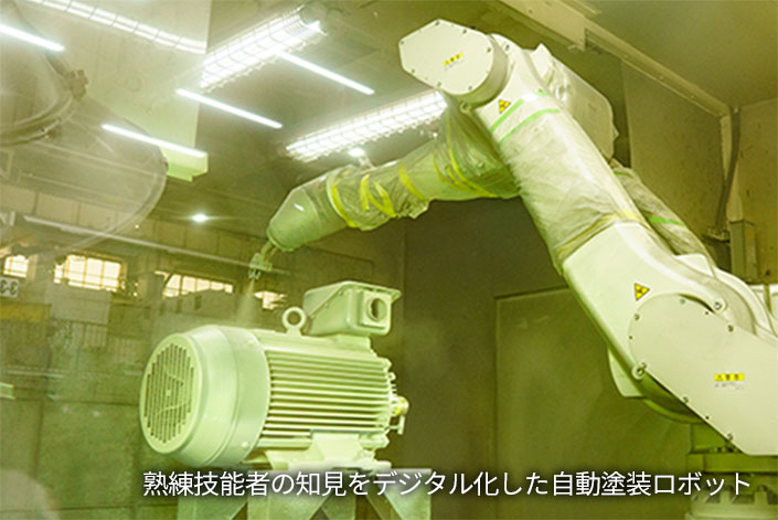 熟練技能者の知見をデジタル化した自動塗装ロボット
