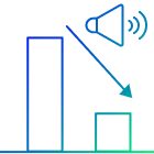 振動や騒音の大幅低減