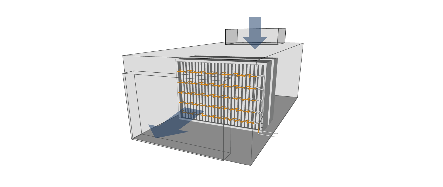 空調機内設置例