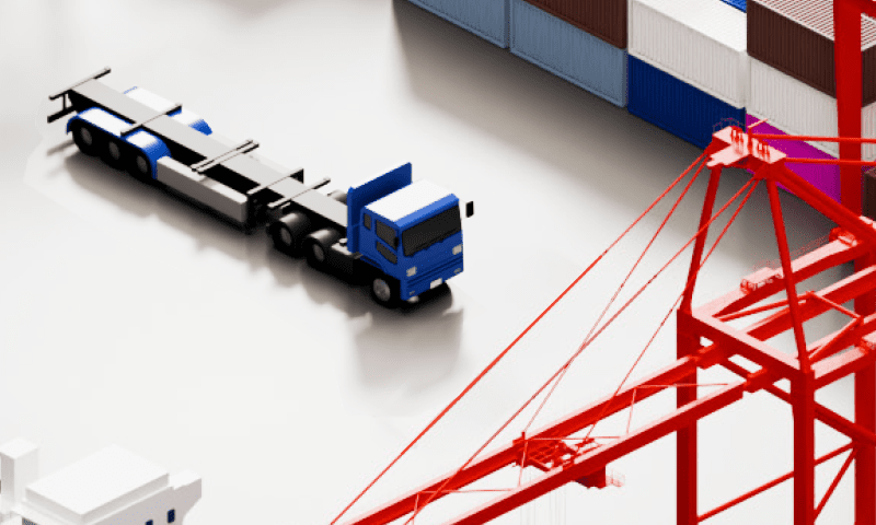 トラックの停止位置を誘導