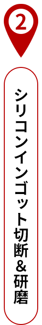 2 シリコンインゴット切断＆研磨